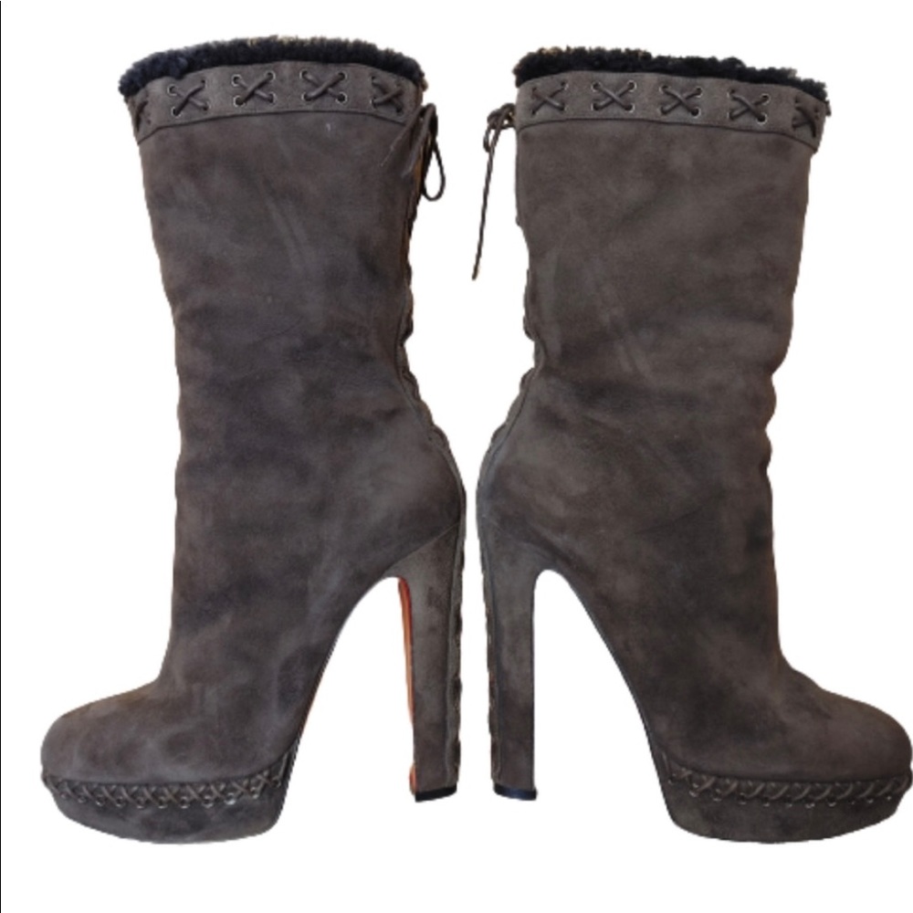 Christian Loubouton Step and Roll Designer Boots
